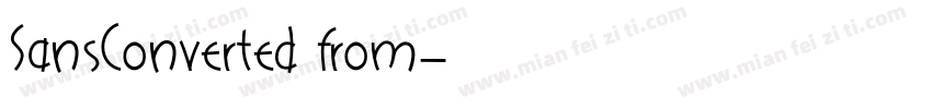 SansConverted from字体转换